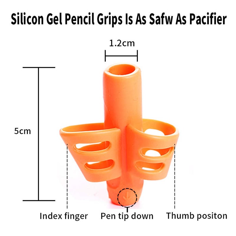 KOABBIT Pencil gripper kids/toddler handwriting aid tools for beginners,Pencil Holder for preschooler 2-4 Years learning to Write for Children's Training Pen Holding Posture Correction Tools(3 PACK) - Image 2